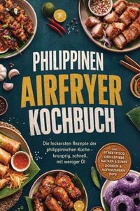 Produktbild: Philippinen Airfryer Kochbuch: Die leckersten Rezepte der philippinischen K&uuml;che - knusprig, schnell, mit weniger &Ouml;l - inkl. Streetfood, Grillspie&szlig;e, B