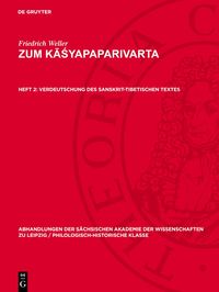 Produktbild: Verdeutschung des sanskrit-tibetischen Textes