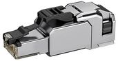 Produktbild: Teleg&auml;rtner 100039916 feldkonfektionierbarer RJ45-Steckverbinder MFP8-SL T568 B Cat.6A, AWG24/1-AWG22/1, AWG27/7-AWG22/7 100039916 Stecker Silber