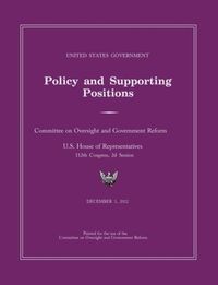 Produktbild: United States Government Policy and Supporting Positions 2012 (Plum Book)