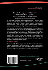 Produktbild: Social Theory and Philosophy for Information Systems