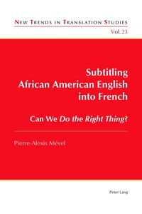 Produktbild: Subtitling African American English into French