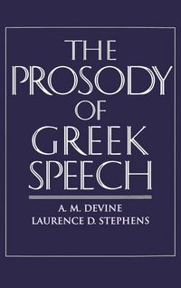 Produktbild: The Prosody of Greek Speech