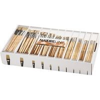 Produktbild: Creativ Company Nature Line Pinsel, Nr. 00+0+1+2+4+8+12+14+20+22, L 17,5-20,5 cm, B 3-22 mm, Flach, 10x12 Stk