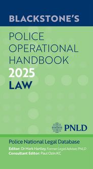 Produktbild: Blackstone's Police Operational Handbook 2025