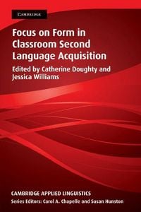 Produktbild: Focus on Form in Classroom Second Language Acquisition