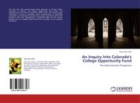 Produktbild: An Inquiry Into Colorado's College Opportunity Fund