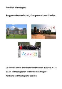 Produktbild: Sorge um Deutschland, Europa und den Frieden