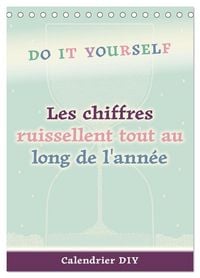 Produktbild: Les chiffres ruissellent tout au long de l'ann&eacute;e (Calendrier de bureau 2026 DIN A5 horizontal), CALVENDO calendrier mensuel