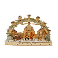 Produktbild: HTI-Living LED Lichterbogen 60 cm mit Kirche und Sternsinger