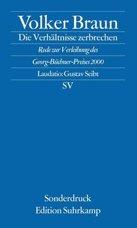 Bild vom Artikel Die Verhältnisse zerbrechen vom Autor Volker Braun