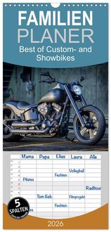 Produktbild: Familienplaner 2026 - Best of Custom- and Showbikes mit 5 Spalten (Wandkalender, 21 x 45 cm) CALVENDO