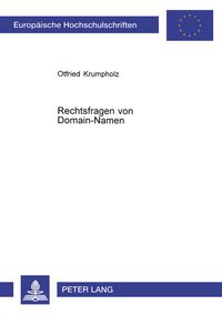 Produktbild: Rechtsfragen von Domain-Namen
