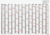 Produktbild: rido/id&eacute; 7033660007 Plakatkalender Mod. Office I 2027 980&times;685 mm