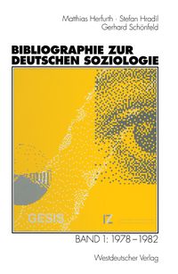 Produktbild: Bibliographie zur deutschen Soziologie