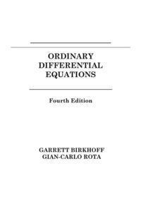 Produktbild: Ordinary Differential Equations