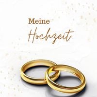 Produktbild: Meine Hochzeit Klassik- Hochzeitsg&auml;stebuch Premium Hardcover 78 Seiten