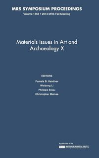Produktbild: Materials Issues in Art and Archaeology X