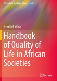 Produktbild: Handbook of Quality of Life in African Societies