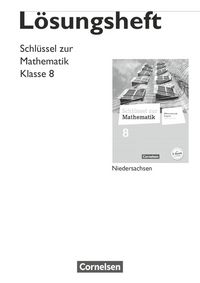 Produktbild: Schl&uuml;ssel zur Mathematik 8. Sj. L&ouml;s. Diff. Ausgabe NS