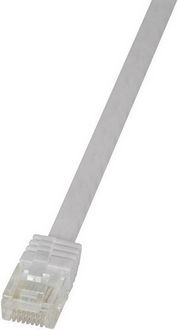 Produktbild: LogiLink CF2071U RJ45 Patchkabel CAT 6 U/UTP 5.00m Wei&szlig; hochflexibel 1St.
