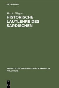 Produktbild: Historische Lautlehre des Sardischen