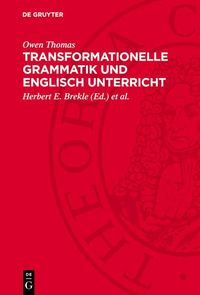 Produktbild: Transformationelle Grammatik und Englisch Unterricht