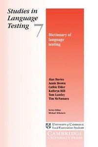 Produktbild: Dictionary of Language Testing