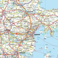 Dänemark, Straßenkarte 1:400.000, freytag & berndt