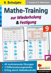 Produktbild: Mathe-Training zur Wiederholung und Festigung / Klasse 9