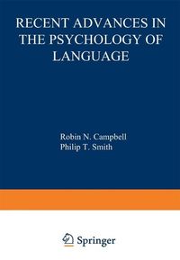 Produktbild: Recent Advances in the Psychology of Language