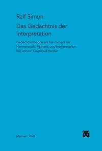 Produktbild: Das Ged&auml;chtnis der Interpretation