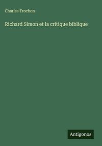 Produktbild: Richard Simon et la critique biblique