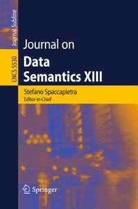Produktbild: Journal on Data Semantics XIII