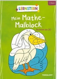 Produktbild: LERNSTERN. Mein Mathe-Malblock. Rechnen bis 20