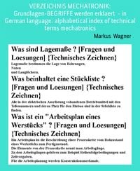 Produktbild: VERZEICHNIS MECHATRONIK: Grundlagen-BEGRIFFE werden erklaert - in German language: alphabetical index of technical terms mechatronics