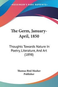 Produktbild: The Germ, January-April, 1850