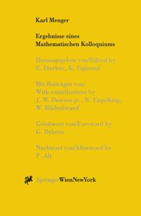 Produktbild: Karl Menger, Ergebnisse eines Mathematischen Kolloquiums