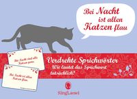 Produktbild: Verdrehte Sprichw&ouml;rter. Das lustige Quiz-Spiel f&uuml;r Senioren. Spiele-Box mit 100 Karten
