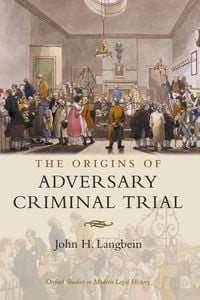 Produktbild: The Origins of Adversary Criminal Trial