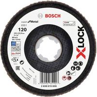 Produktbild: Bosch Accessories 2608619806 X551 F&auml;cherschleifscheibe Durchmesser 125 mm Bohrungs-&Oslash; 22.23 mm K&ouml;rnung (num) 120 1 St.