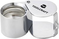 Produktbild: TOOLCRAFT TO-10182537 Einschlaglupe Vergr&ouml;&szlig;erungsfaktor: 10 x Linsengr&ouml;&szlig;e: (&Oslash;) 21mm