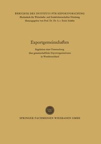 Produktbild: Exportgemeinschaften