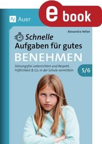 Produktbild: Schnelle Aufgaben f&uuml;r gutes Benehmen 5-6