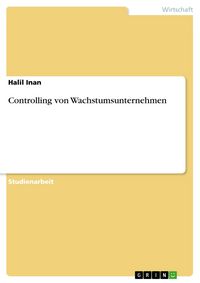 Produktbild: Controlling von Wachstumsunternehmen