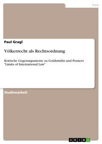 Produktbild: V&ouml;lkerrecht als Rechtsordnung
