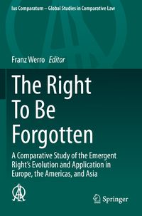 Produktbild: The Right To Be Forgotten