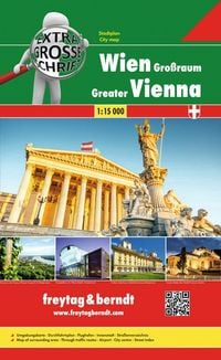 Produktbild: freytag & berndt Stadtatlas Wien Gro&szlig;raum Riesenatlas 1:15.000