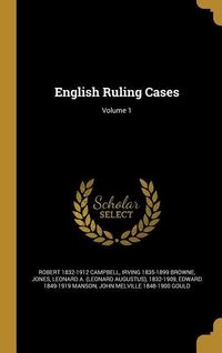 Produktbild: English Ruling Cases; Volume 1