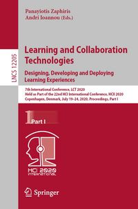 Produktbild: Learning and Collaboration Technologies. Designing, Developing and Deploying Learning Experiences